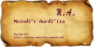 Molnár Aurélia névjegykártya